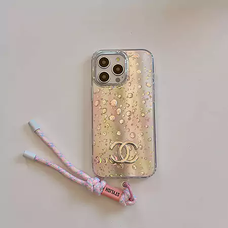 chanel gradient droplet silver bracelet iphone case