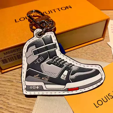Louis Vuitton black - grey fashion sneaker keychain
