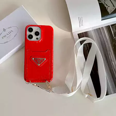 prada crocodile embossed crossbody card holder iphone case