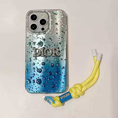 dior gradient droplet logo bracelet iphone case