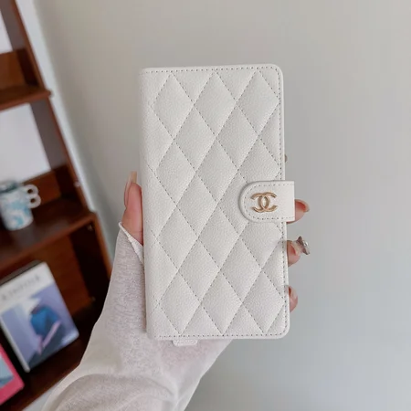 chanel magnetic quilted embroidered wrist leather iphone case