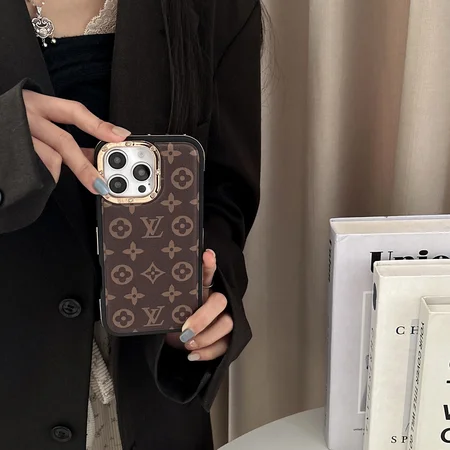 leather LV monogram phone case