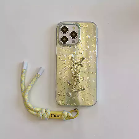 yves saint laurent colorful gradient droplet bracelet iphone case