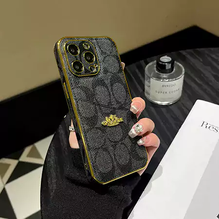 coach leather card holder iphone case