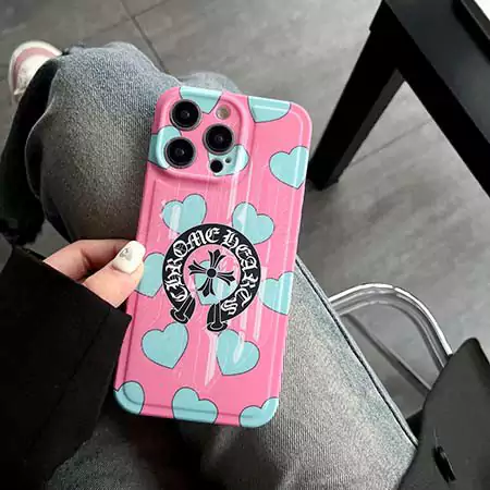 chrome hearts pink iphone case