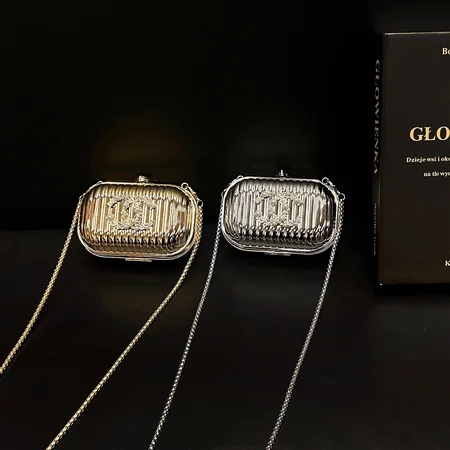 CHANEL - inspired mini - style suitcase AirPods case