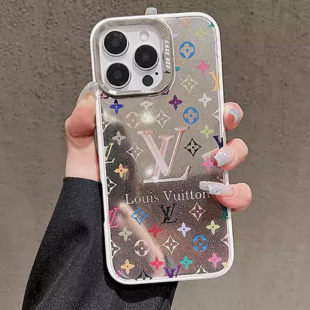 two - tone LV glitter epoxy iPhone case