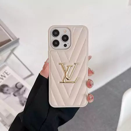 louis vuitton electroplated v - pattern iphone case
