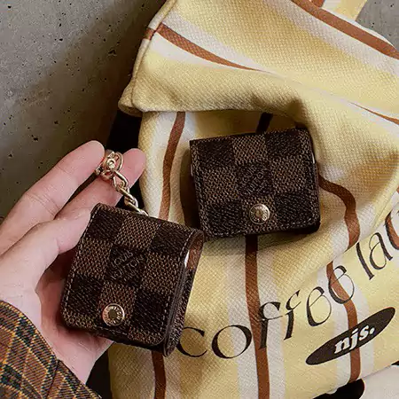 LV - inspired classic monogram AirPods case