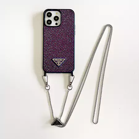 prada all - over rhinestone crossbody iphone case