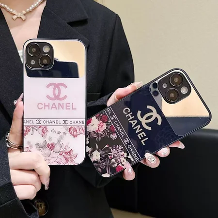 chanel floral mirror iphone case