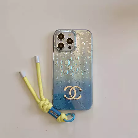 chanel gradient droplet silver bracelet iphone case