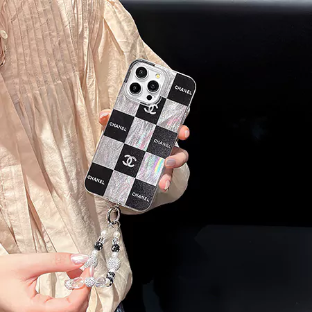 chanel laser checkered bracelet iphone case