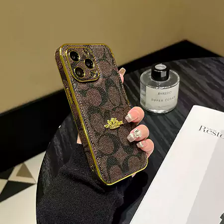 coach leather card holder iphone case