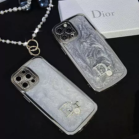 dior rhinestone logo flower - shaped camera iphone case