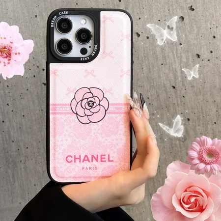 cross grain leather chanel camellia iphone case