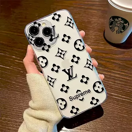louis vuitton x supreme transparent iphone case
