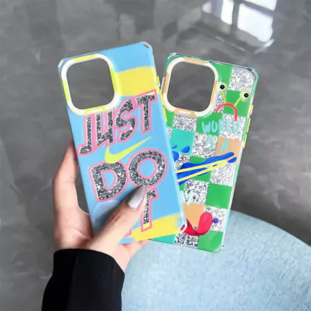nike just do it green checkered iphone case