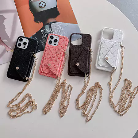 louis vuitton embossed bracelet - style card holder iphone case