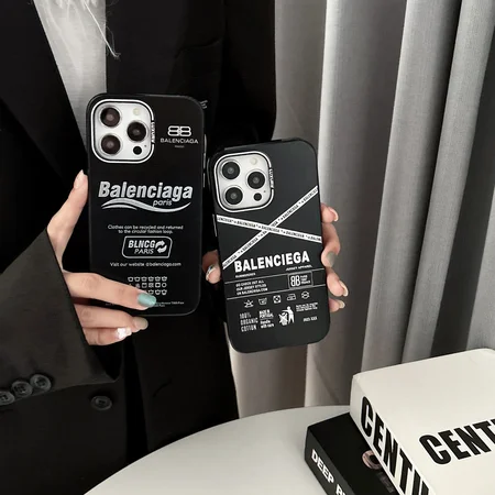 black balenciaga iphone case