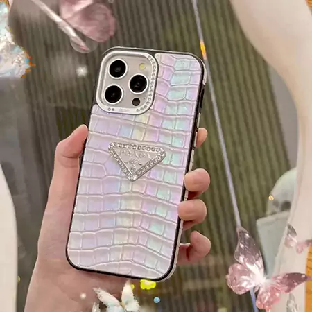 prada crocodile - embossed rhinestone iphone case
