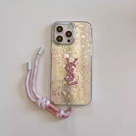 yves saint laurent colorful gradient droplet bracelet iphone case