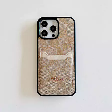 coach monogram card holder iphone case