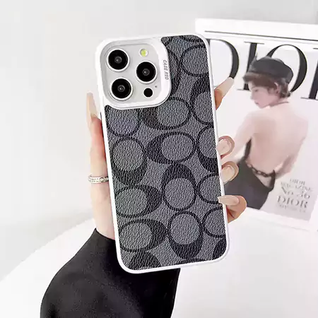 coach litchi - texture iphone case