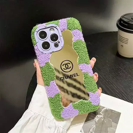 chanel milk - grain towel embroidery mirror iphone case
