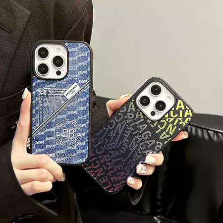 balenciaga patterned iphone case