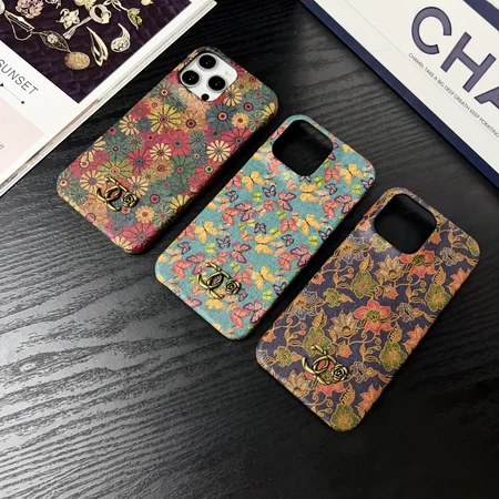 chanel flowers and butterflies soft wood grain iphone case