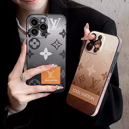 gray - brown gradient LV iPhone case