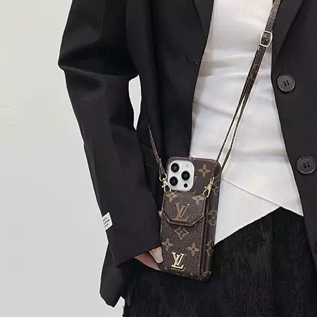 louis vuitton gucci crossbody card holder metal logo iphone case