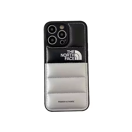 the north face dual-color puffer iphone 16/16pro/pro max case
