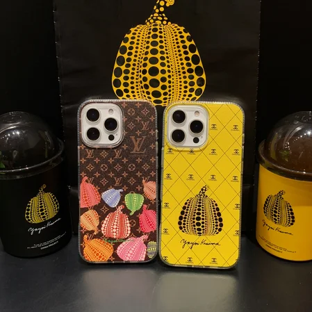 kusama x lv monogram chanel iphone case