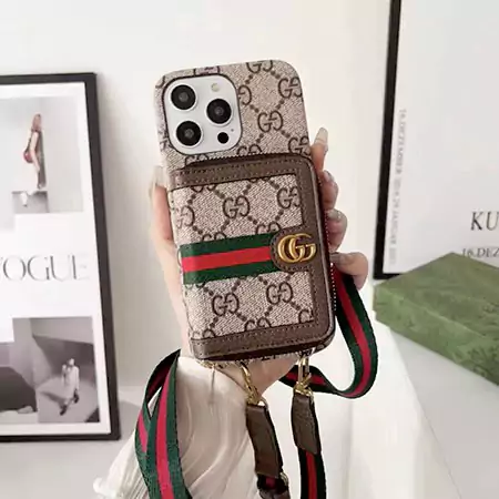 gucci vertical and horizontal card holder cross - body metal logo iphone case