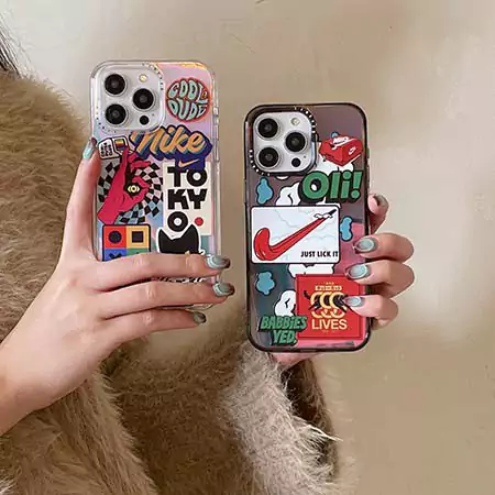 nike label cartoon anime transparent iphone case