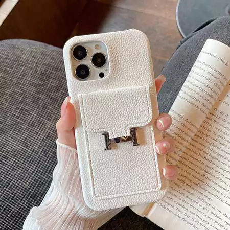 hermès pebbled leather card holder iphone 16/16pro/pro max case