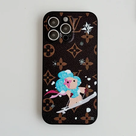 LV Christmas series leather phone case