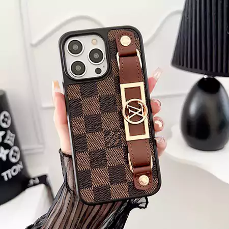 louis vuitton leather - covered dauphine wrist strap iphone case
