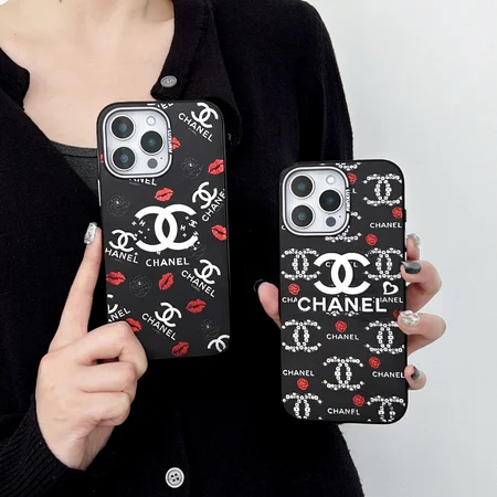 chanel black iphone case