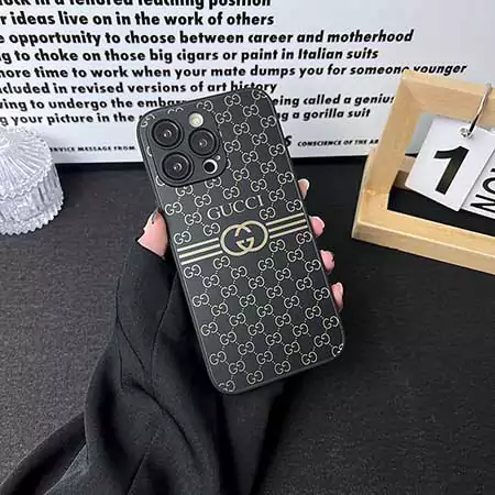 gucci gold-plated matte glass iphone 16/16pro/pro max case