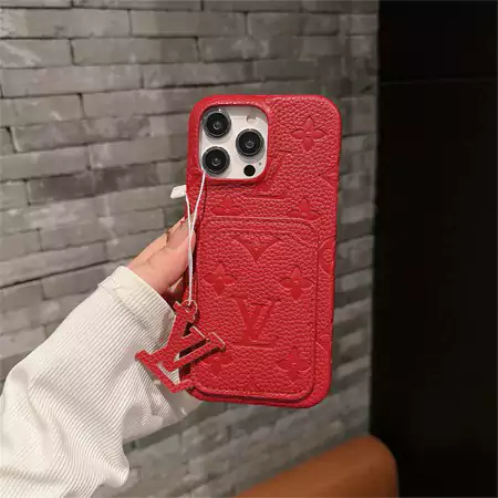 louis vuitton multi - color litchi texture card holder iphone case