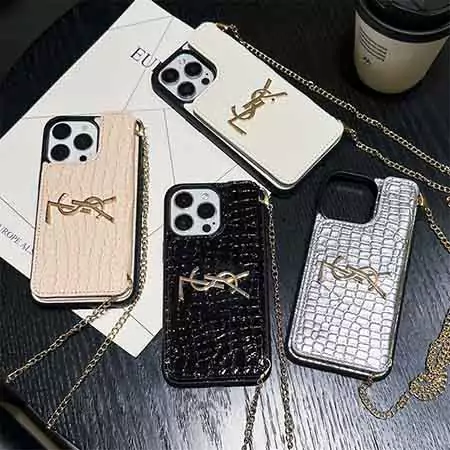 ysl crocodile - embossed cross - body card - slot iphone case