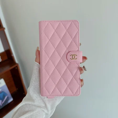 chanel magnetic quilted embroidered wrist leather iphone case
