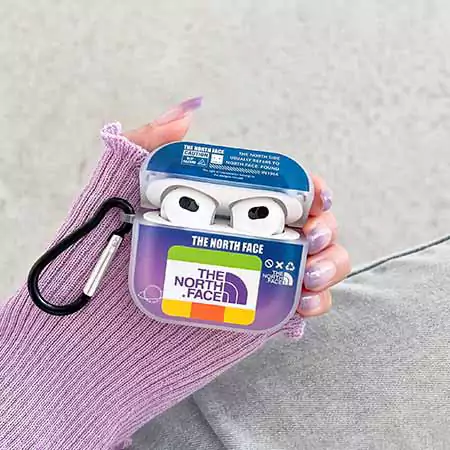 The North Face logo & snow mountain AirPods case