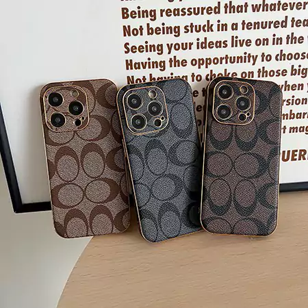 coach leather iphone case