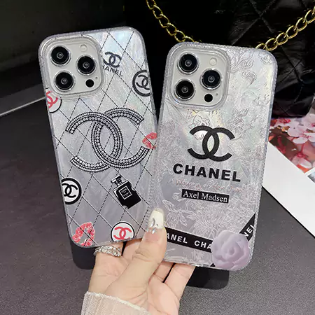 chanel frosted glitter camera semi - transparent iphone case