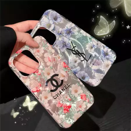 chanel ysl floral pattern iphone case