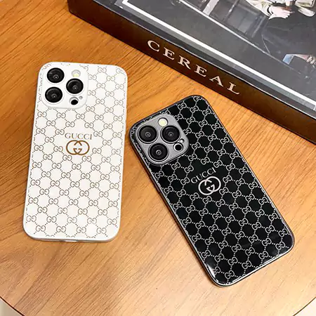 gucci monogram glass - style iphone case